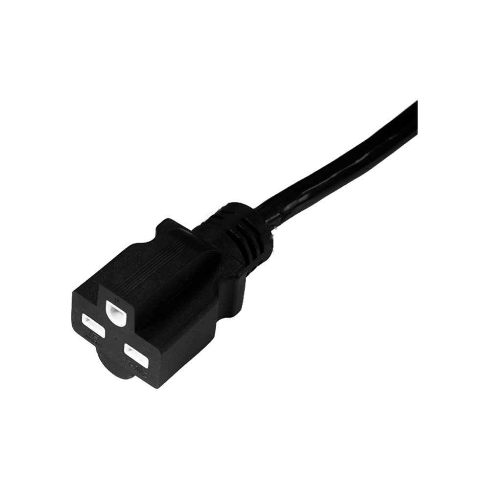 FT-3CZ es un cable de alimentación certificado por UL con conector plano de enchufe a enchufe de tres núcleos estándar de EE. UU.