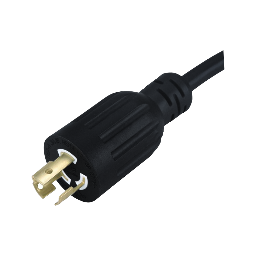 JF715P-A Enchufe autoblocante de tres núcleos estándar de EE. UU. Cable de alimentación certificado por UL