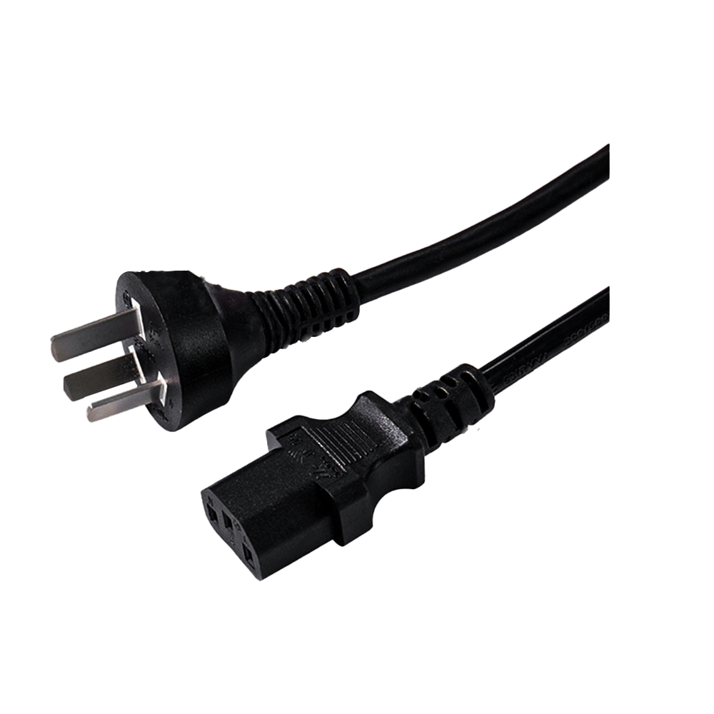 PSB-10B~JF-05 Conjunto de cable de enchufe recto de tres núcleos de China con conector de sufijo C13 Cable de alimentación certificado por CCC